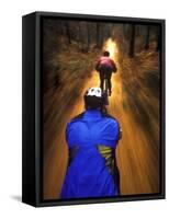 Bicyclists Perspective-Chuck Haney-Framed Stretched Canvas