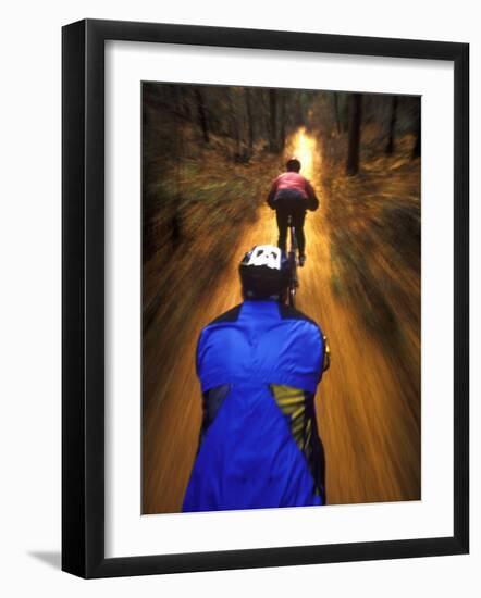 Bicyclists Perspective-Chuck Haney-Framed Photographic Print