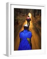 Bicyclists Perspective-Chuck Haney-Framed Photographic Print