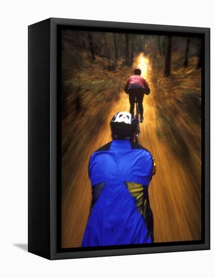 Bicyclists Perspective-Chuck Haney-Framed Stretched Canvas