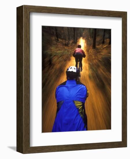 Bicyclists Perspective-Chuck Haney-Framed Photographic Print