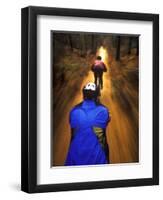 Bicyclists Perspective-Chuck Haney-Framed Photographic Print