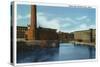 Biddeford, Maine - View of Some Textile Mills-Lantern Press-Stretched Canvas