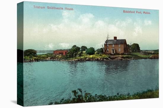 Biddeford Pool, Maine, Exterior View of the Tristram Goldthwaite House-Lantern Press-Stretched Canvas