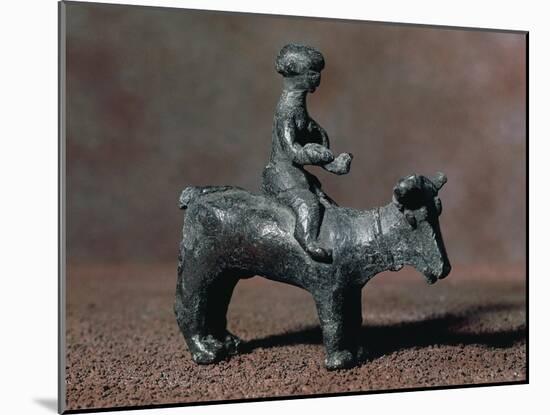 Bidder Riding Ox, Bronze Statue-null-Mounted Giclee Print