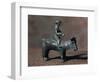 Bidder Riding Ox, Bronze Statue-null-Framed Giclee Print