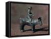 Bidder Riding Ox, Bronze Statue-null-Framed Stretched Canvas