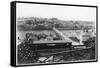 Bideford Station and River Torridge, North Devon-null-Framed Stretched Canvas