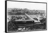 Bideford Station and River Torridge, North Devon-null-Framed Stretched Canvas