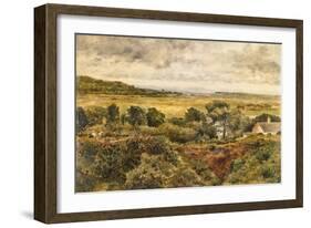 Bidston Marsh, 1855 (Oil on Board)-William Davis-Framed Giclee Print