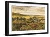 Bidston Marsh, 1855 (Oil on Board)-William Davis-Framed Giclee Print