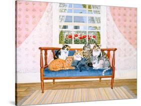 Biedermeier-Cats-Ditz-Stretched Canvas