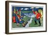 Bien, Sultan... (Well, Sultan). Satire Du Conflit Entre La Turquie Et La Russie, Durant La Premiere-Kazimir Severinovich Malevich-Framed Giclee Print