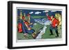 Bien, Sultan... (Well, Sultan). Satire Du Conflit Entre La Turquie Et La Russie, Durant La Premiere-Kazimir Severinovich Malevich-Framed Giclee Print