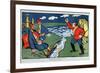 Bien, Sultan... (Well, Sultan). Satire Du Conflit Entre La Turquie Et La Russie, Durant La Premiere-Kazimir Severinovich Malevich-Framed Giclee Print