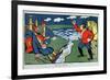 Bien, Sultan... (Well, Sultan). Satire Du Conflit Entre La Turquie Et La Russie, Durant La Premiere-Kazimir Severinovich Malevich-Framed Giclee Print