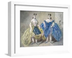 Bienvenue ou deux filles de face-Constantin Guys-Framed Giclee Print