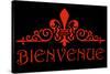 Bienvenue - Welcome 2-null-Stretched Canvas