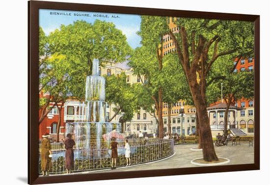 Bienville Square, Mobile, Alabama-null-Framed Art Print