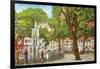 Bienville Square, Mobile, Alabama-null-Framed Art Print