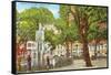 Bienville Square, Mobile, Alabama-null-Framed Stretched Canvas