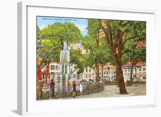 Bienville Square, Mobile, Alabama-null-Framed Art Print