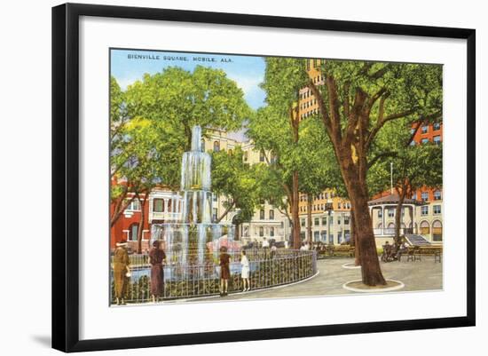 Bienville Square, Mobile, Alabama-null-Framed Art Print