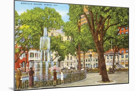 Bienville Square, Mobile, Alabama-null-Mounted Art Print