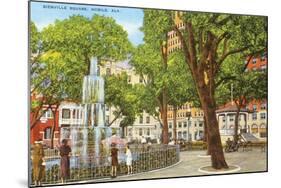 Bienville Square, Mobile, Alabama-null-Mounted Art Print