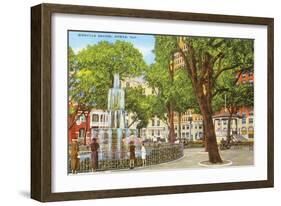 Bienville Square, Mobile, Alabama-null-Framed Art Print