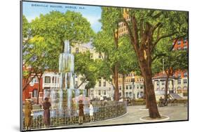 Bienville Square, Mobile, Alabama-null-Mounted Art Print