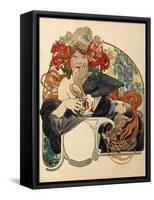 Biere De La Meuse-Alphonse Mucha-Framed Stretched Canvas