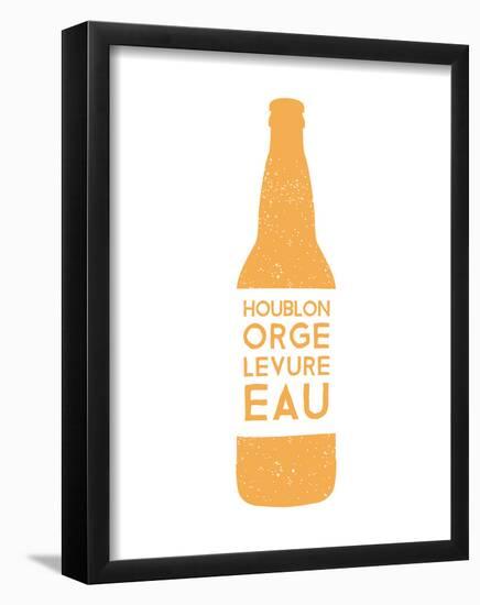 Bière en Bouteille-null-Framed Poster