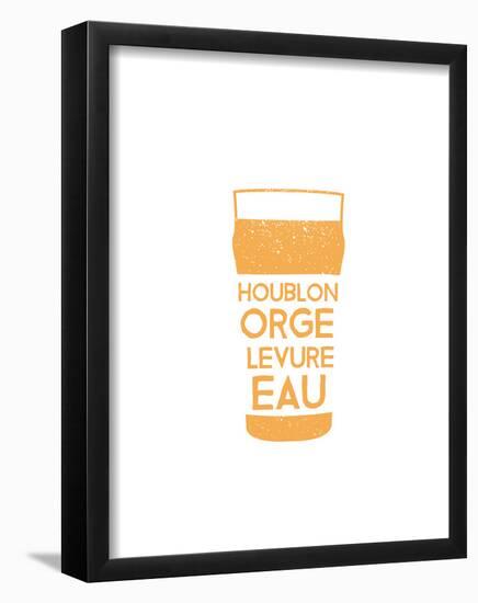 Bière en Pinte-null-Framed Poster