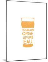 Bière en Pinte-null-Mounted Poster