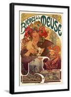 Bieres de La Meuse-Alphonse Mucha-Framed Art Print