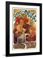 Bieres de La Meuse-Alphonse Mucha-Framed Art Print