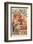 Bieres de La Meuse-Alphonse Mucha-Framed Premium Giclee Print