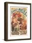 Bieres de La Meuse-Alphonse Mucha-Framed Premium Giclee Print