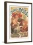 Bieres de La Meuse-Alphonse Mucha-Framed Premium Giclee Print