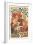 Bieres de La Meuse-Alphonse Mucha-Framed Premium Giclee Print