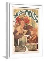 Bieres de La Meuse-Alphonse Mucha-Framed Premium Giclee Print