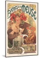 Bieres de La Meuse-Alphonse Mucha-Mounted Premium Giclee Print