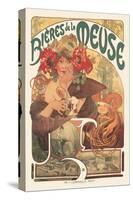 Bieres de La Meuse-Alphonse Mucha-Stretched Canvas