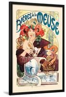 Bieres De La Meuse-Alphonse Mucha-Lamina Framed Poster