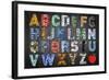 Big Alphabet-Design Turnpike-Framed Giclee Print