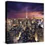 Big Apple after Sunset - New York Manhattan at Night-dellm60-Stretched Canvas