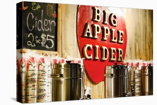 Big Apple Cider for Sale at the Christmas Market in Bryant Park,-Sabine Jacobs-Stretched Canvas