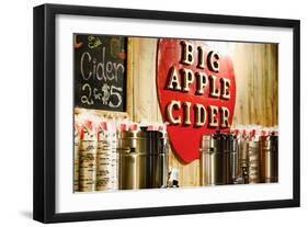 Big Apple Cider for Sale at the Christmas Market in Bryant Park,-Sabine Jacobs-Framed Photographic Print