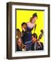 "Big Band and Songstress,"April 15, 1939-Emery Clarke-Framed Giclee Print